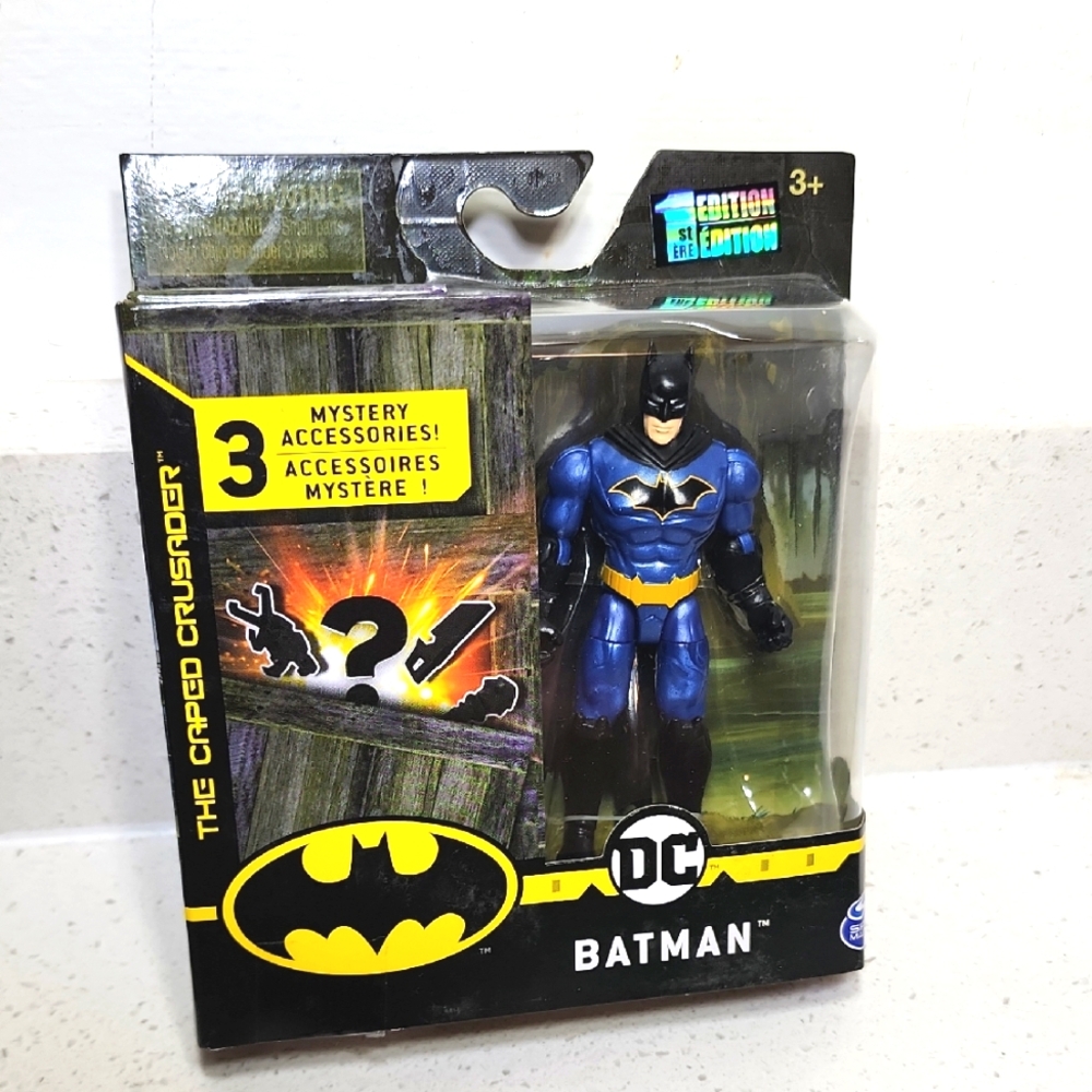 DC Caped Batman Action Figure 1st Edition New With 3 Surprises Accessories